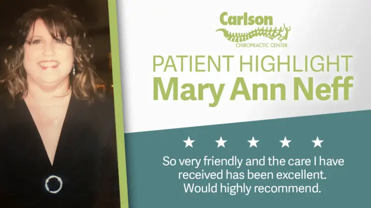 Carlson Chiropractic Patient Highlight: Mary Ann Neff